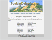Tablet Screenshot of boulderdefender.com